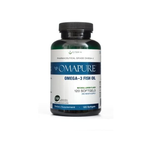 OMAPURE Pharmaceutical Grade Omega-3 Fish Oil | Made with IFOS 5-Star Certified Fish Oil - Tested for Purity, Potency, Radiation, and Freshness