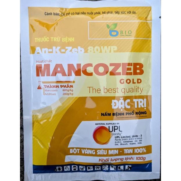 Mancozeb vàng UPL. 100g. Hàng chuẩn UPL Ấn Độ. trị vàng lá, sương mai, thán thư, thối rễ