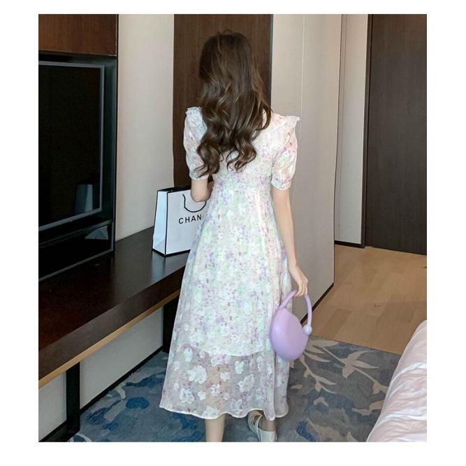 ĐẦM XÒE HOA PHỐI REN CAO CẤP