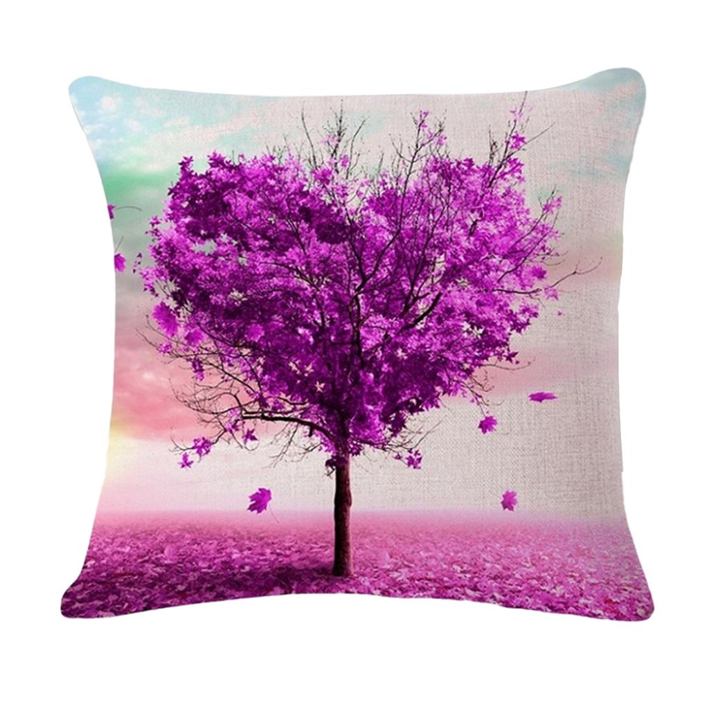 Tree Vintage Cushion Decor Pillow Case