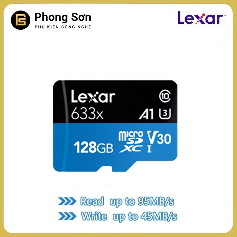Thẻ nhớ Lexar Micro SDHC 128GB 633X 95MB/s A1 dành cho Camera hành trình - Hàng Chính Hãng