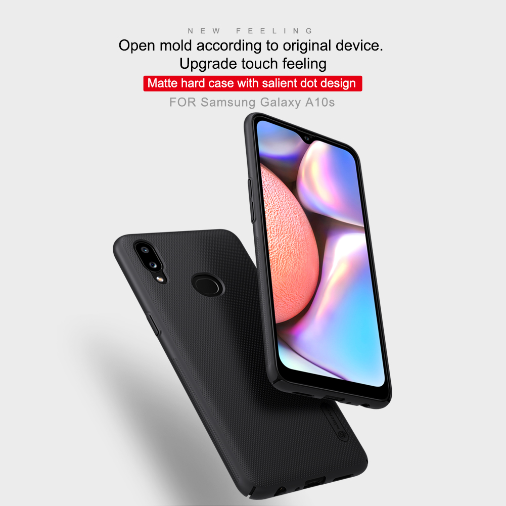 Ốp Lưng Sần chống sốc cho Samsung Galaxy A10s hiệu Nillkin Super Frosted Shield - Hàng Chính Hãng