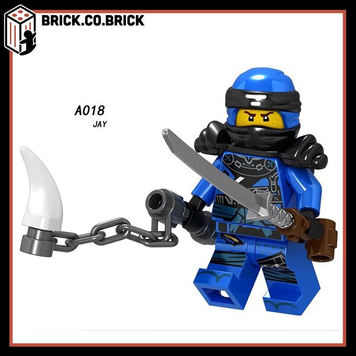 Đồ Chơi Lắp Ráp Phantom Ninja Minifig Nhân Vật Samurai Akita Zane Nya Kai Jay A017-A024