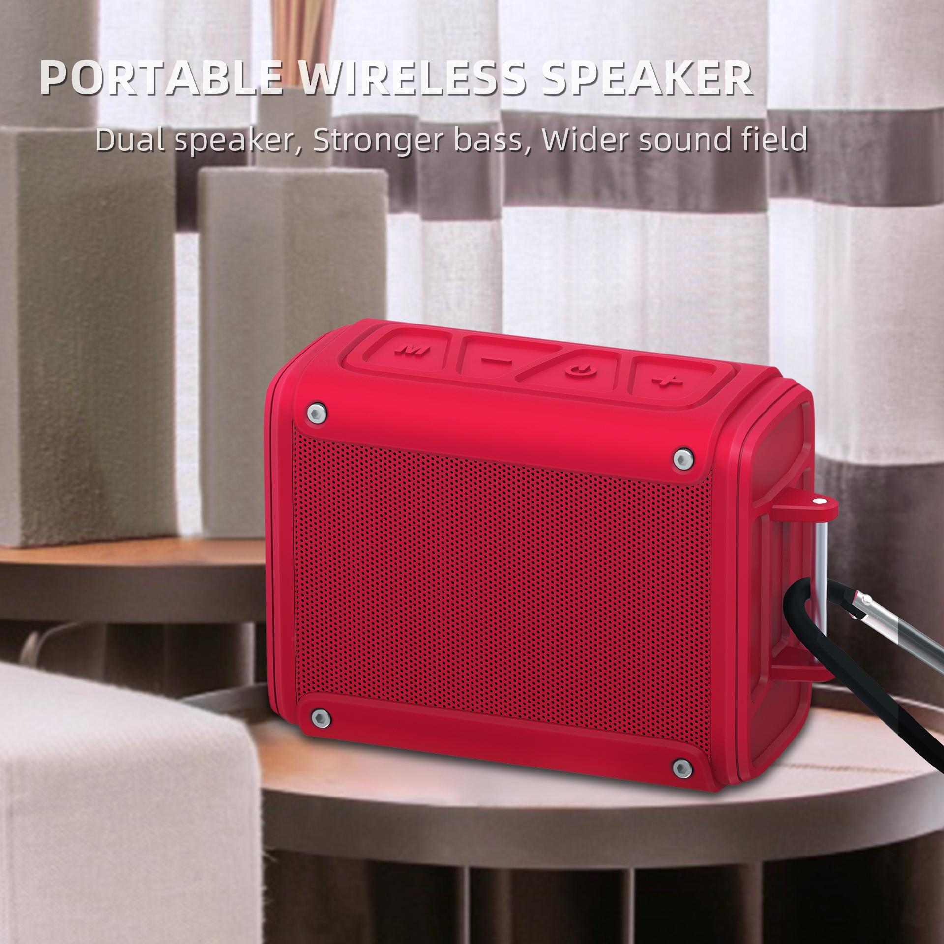 Loa không dây di động di động Bluetooth Subwwofer loa loa không thấm âm thanh âm thanh Hỗ trợ TF FM TWS Gọi cho màu ngoài trời: 109 màu xanh lá cây