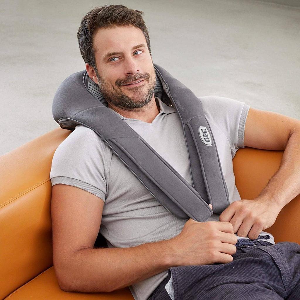 Đai Massage Cổ Medisana NM885 Shiatsu, Máy Mát Xa Giúp Giảm Đau Cổ, Vai Gáy, Dễ Vệ Sinh, Nhập Đức, BH 12 Tháng