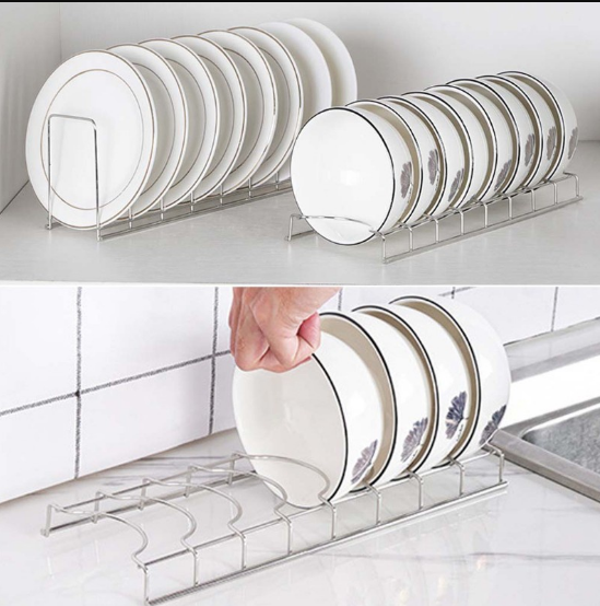 Giá Inox Úp Chén, Bát, Đĩa Ráo Nước, Không Lo Tróc Sơn, hạn chế diện tích gọn gàng tiện lợi