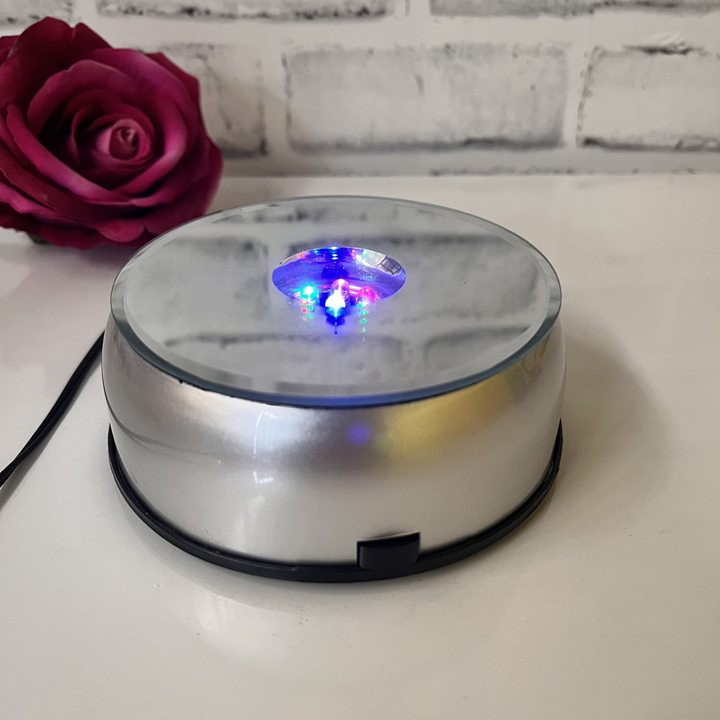 Đế xoay mặt gương có đèn led chưng sản phẩm - T0324