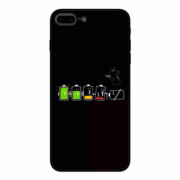 Ốp lưng in cho Iphone 7 Plus/ 8 Plus  Cạn Pin