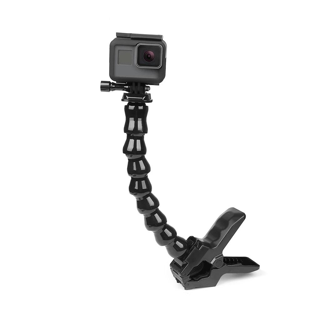Hongdak Flex Jaws Kẹp gắn kết với giá đỡ cổ ngỗng có thể điều chỉnh cho GoPro 11 10 9 SJCAM Insta360 Phụ kiện camera hành động