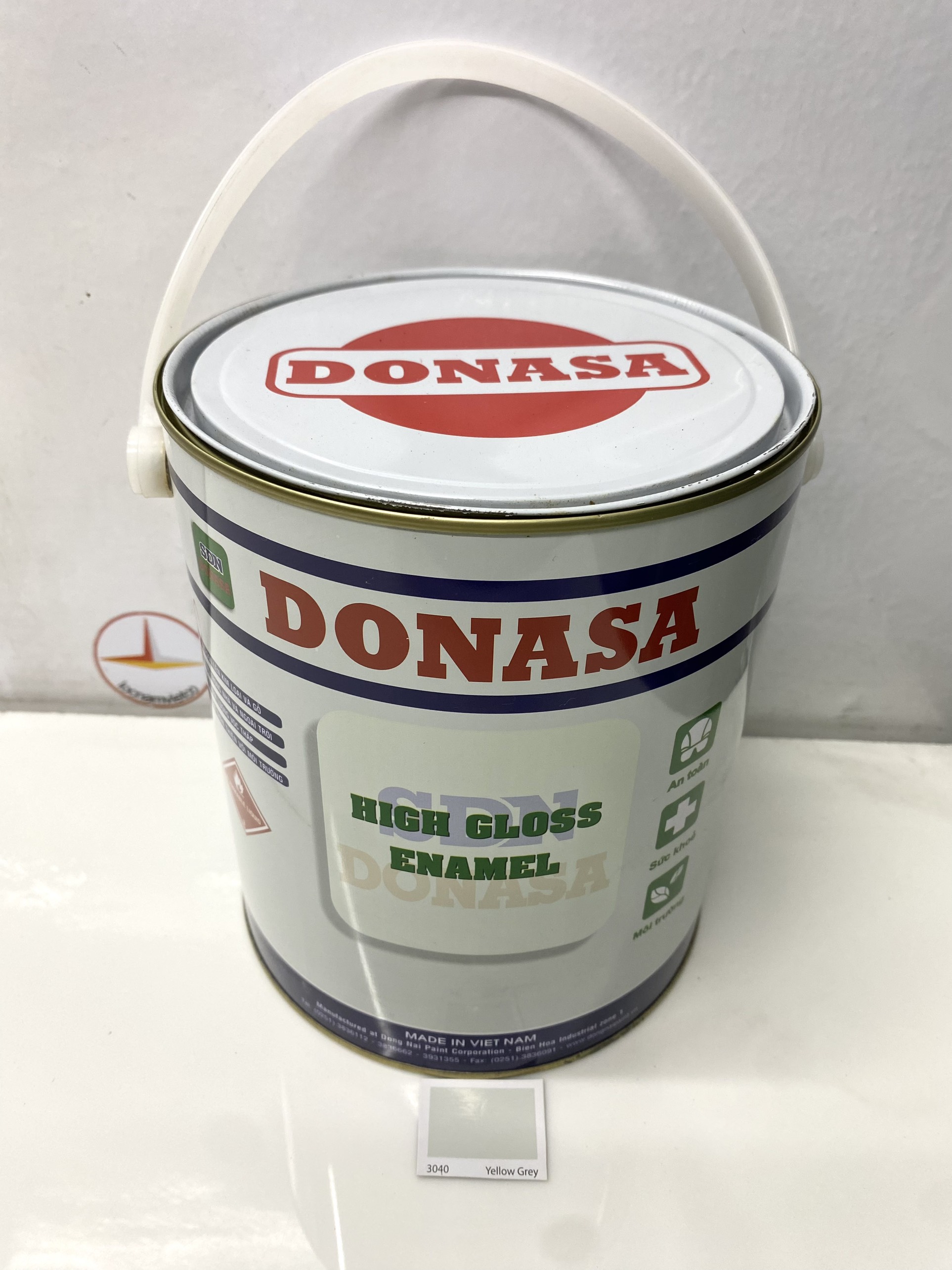 Sơn dầu Đồng Nai Donasa màu xám 3040 3kg _ DLF 3040