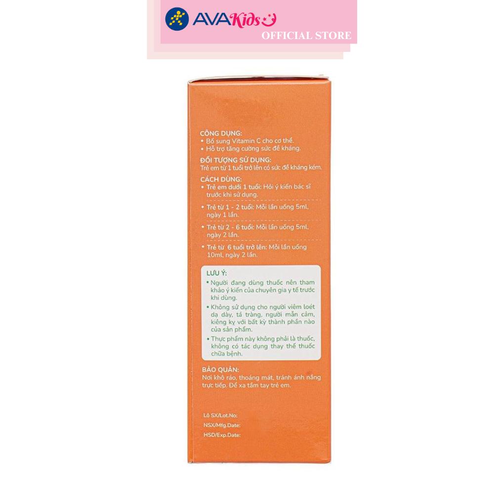 Siro Kentek Healthy Kid Vitamin C hỗ trợ tăng cường sức đề kháng 100 ml (từ 1 tuổi)