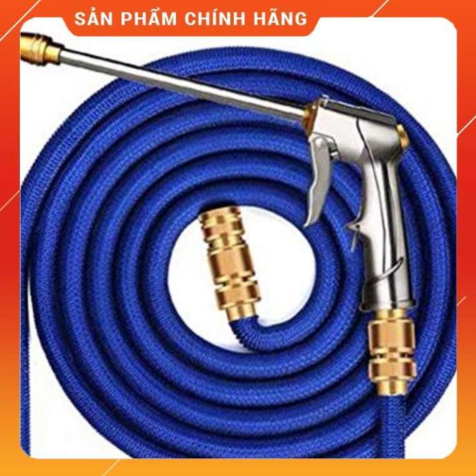 Vòi Xịt Rửa Xe️ Bộ dây và vòi xịt tăng áp lực nước rửa xe tưới cây loại 7.5m (dãn nở 22m) 206733