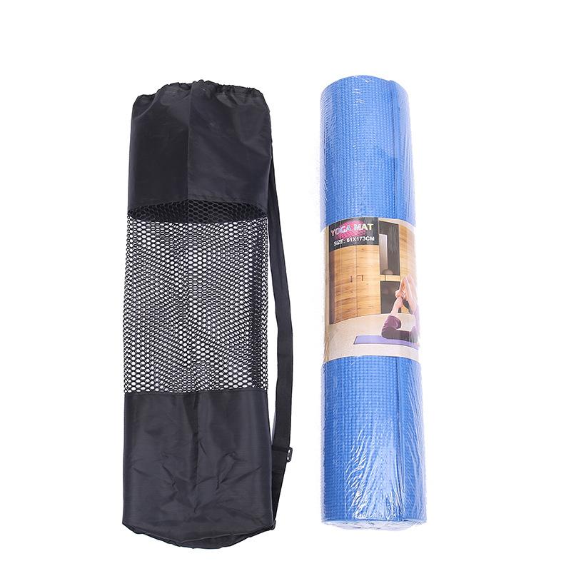 Túi lưới yoga mat lưới nylon yoga mat lưu trữ túi ba lô trung tâm thể dục chống thấm nước đen Color: 90x30cm