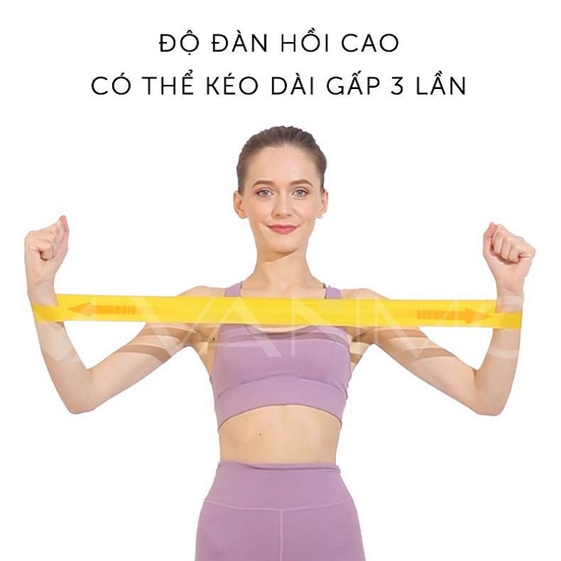 Dây Kháng Lực Mini Band- YOGA QG- Đa Năng Hỗ Trợ Tập Yoga, Tập Mông, Tập Chân, Thể Dục, Thể Hình- Hàng Chính Hãng