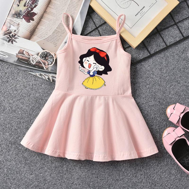 CHENGRUI Cô gái mùa hè váy trẻ em nhỏ treo váy mùa hè phong cách phương Tây bé vest đầm