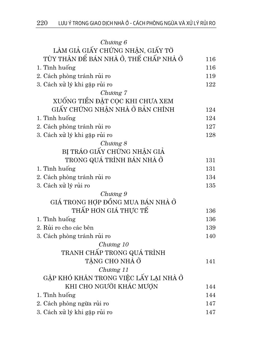 Lưu ý trong giao dịch nhà ở, cách phòng ngừa và xử lý rủi ro