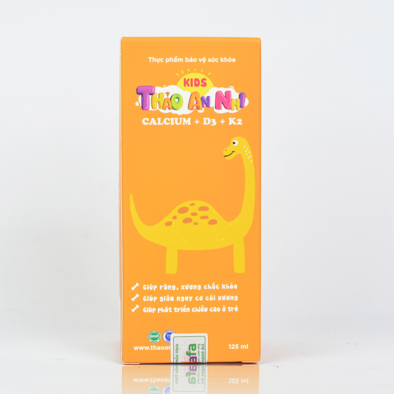 KIDS THẢO AN NHI CALCIUM+D3+K2 - Hỗ trợ phát triển chiều cao ở trẻ - Chai 125ml - [Chính hãng TITAFA]