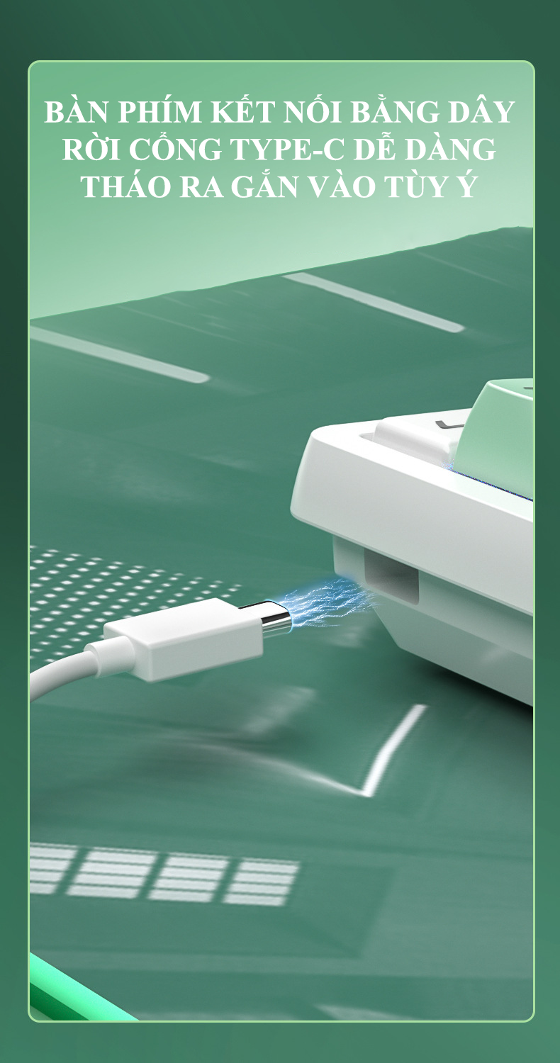 Bàn phím cơ red switch LANGTU GK85 với nhiều chế độ đèn led cực đẹp và có hotswap có thể thay switch theo sở thích - Hàng Chính Hãng