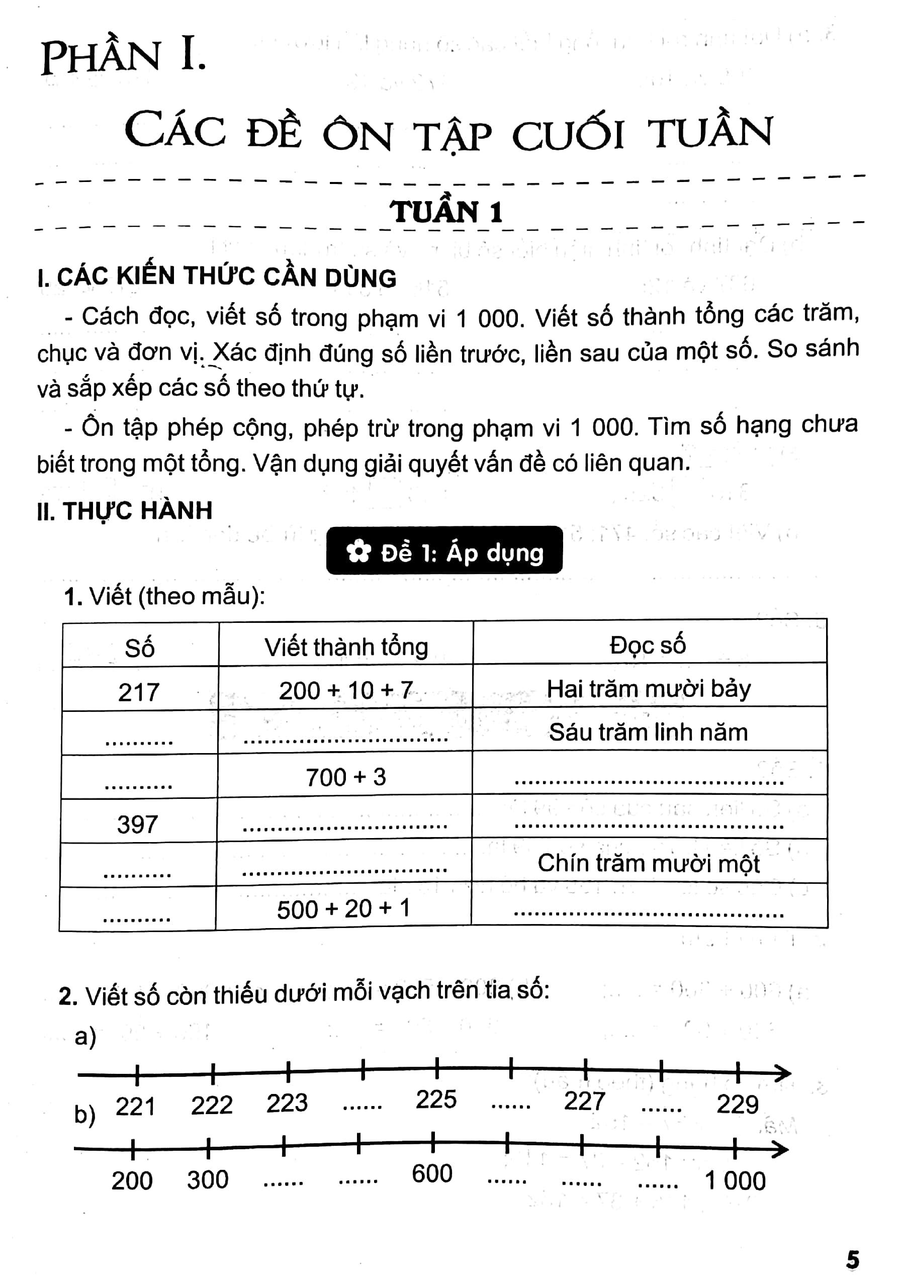 Giúp Em Giỏi Toán Lớp 3 - Vở Ôn Tập Cuối Tuần
