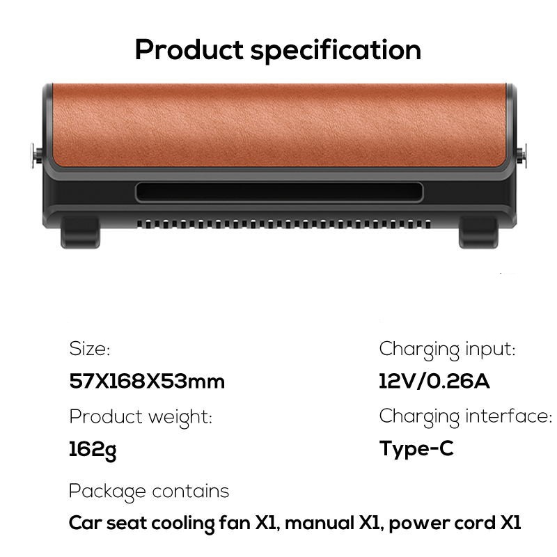 Quạt Lưng Gắn Ghế Ô Tô Cooling Fan cao cấp