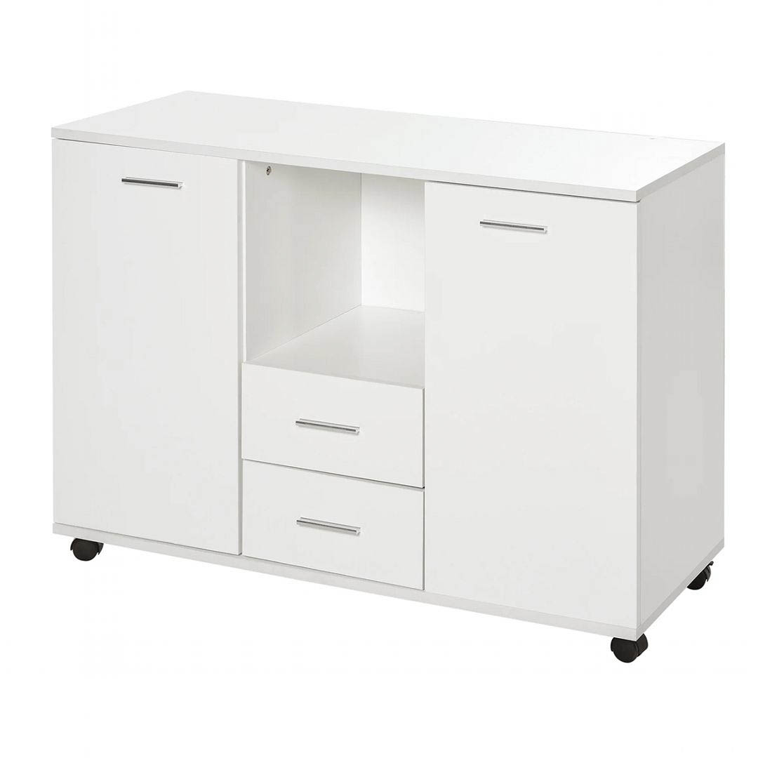 Kệ để máy in gỗ hiện đại SMLIFE Prussia  | Gỗ MDF dày 17mm chống ẩm | D100xR40xC71cm