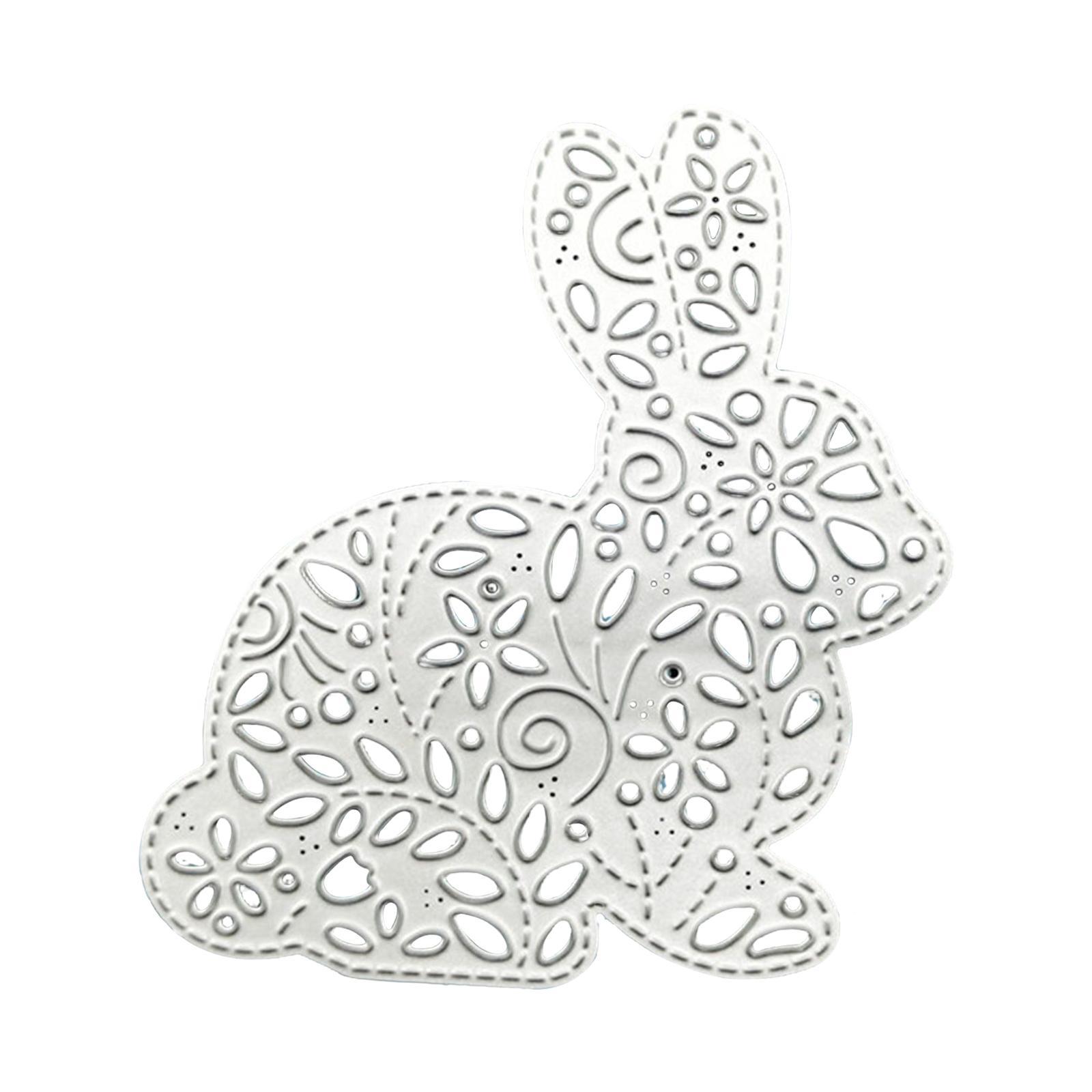Easter Bunny Cutting Dies Metal Template for Card Making for Photo Album