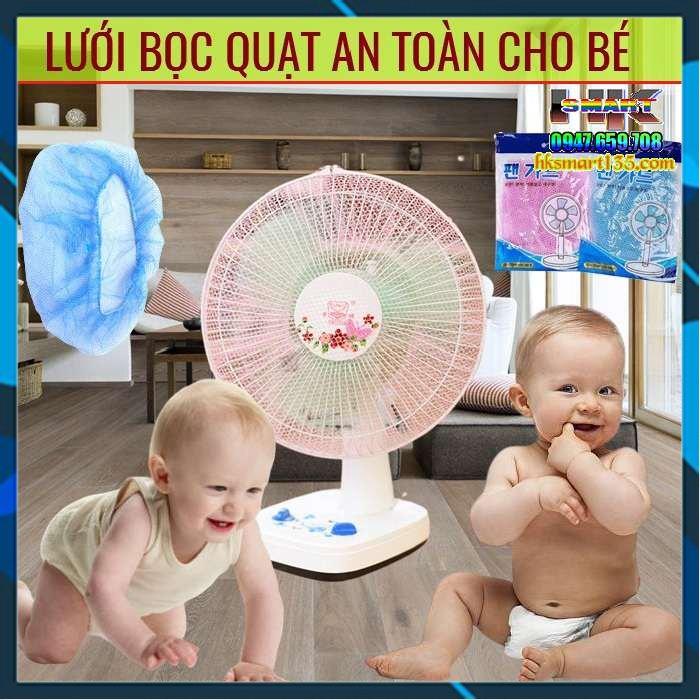 Lưới Bọc Lồng Quạt 1 Màu An Toàn Cho Trẻ Nhỏ Mã 2857 Linhmartvn