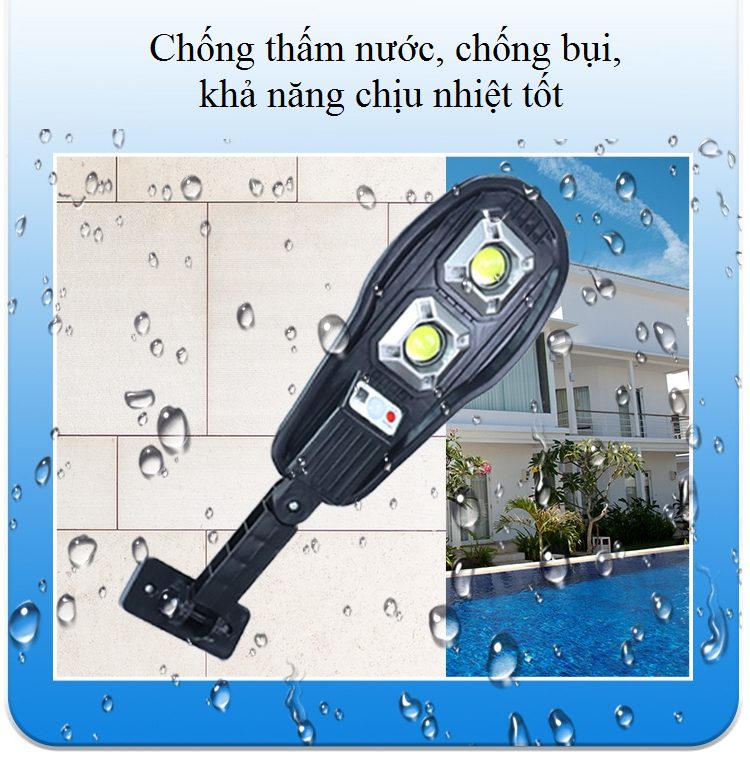 Đèn led thắp sáng ngoài trời siêu sáng có ĐKTX thông minh 24COB