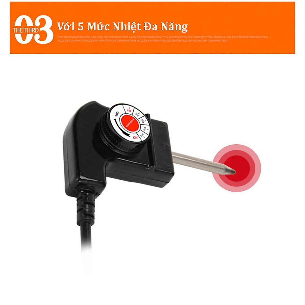 Chảo Nồi Lẩu Điện Chống Dính Đa Năng Công Suất 1360W, Nhiều Chức Năng Như Chiên, Xào, Nấu - Hàng nhập khẩu