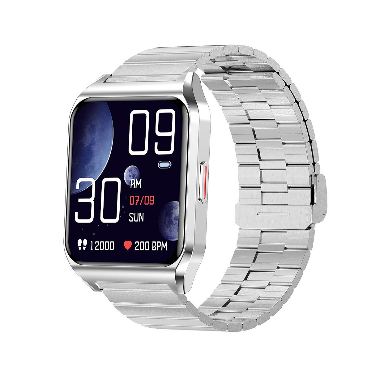 Phong cách mới nhất mẫu riêng H60 loại màn hình 1.69 inch nhịp tim đồng hồ bluetooth đa chức năng cuộc gọi tập thể dục nhiệt độ cơ thể đồng hồ thông minh