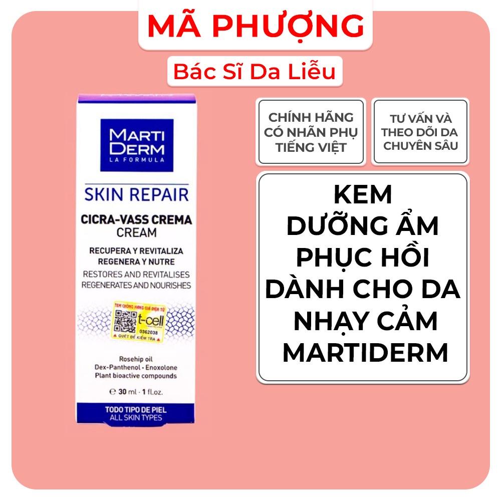 Kem Dưỡng  Phục Hồi Da Nhạy Cảm MartiDerm Skin Repair Cicra Vass Cream 30ml