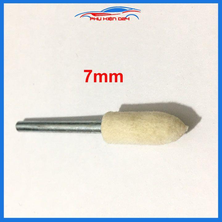 Đầu len trục 3mm đánh bóng kim loại, trang sức, viền điện thoại đầu trụ tròn nón