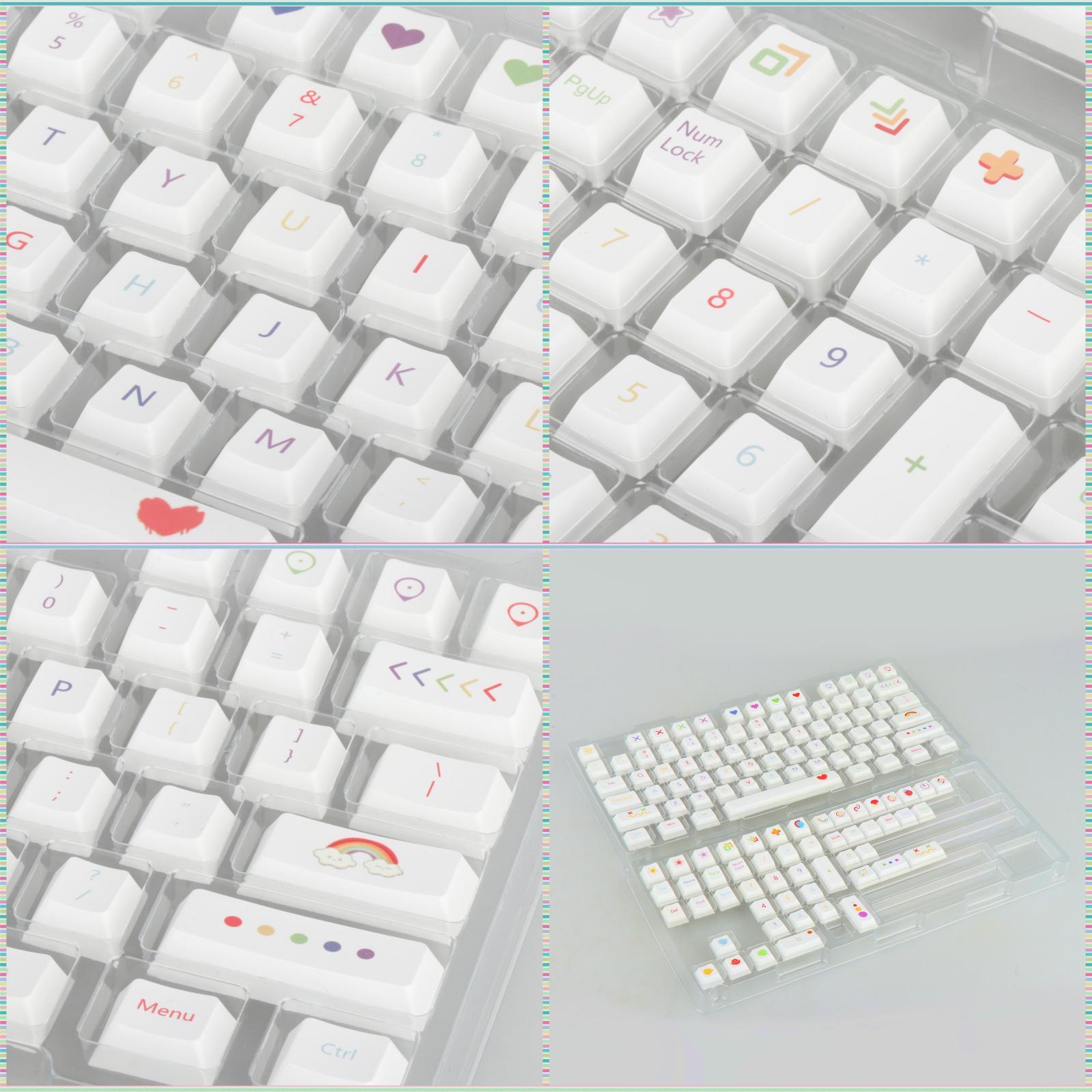 PBT 126 Keys DIY for Switch Gaming Keyboard