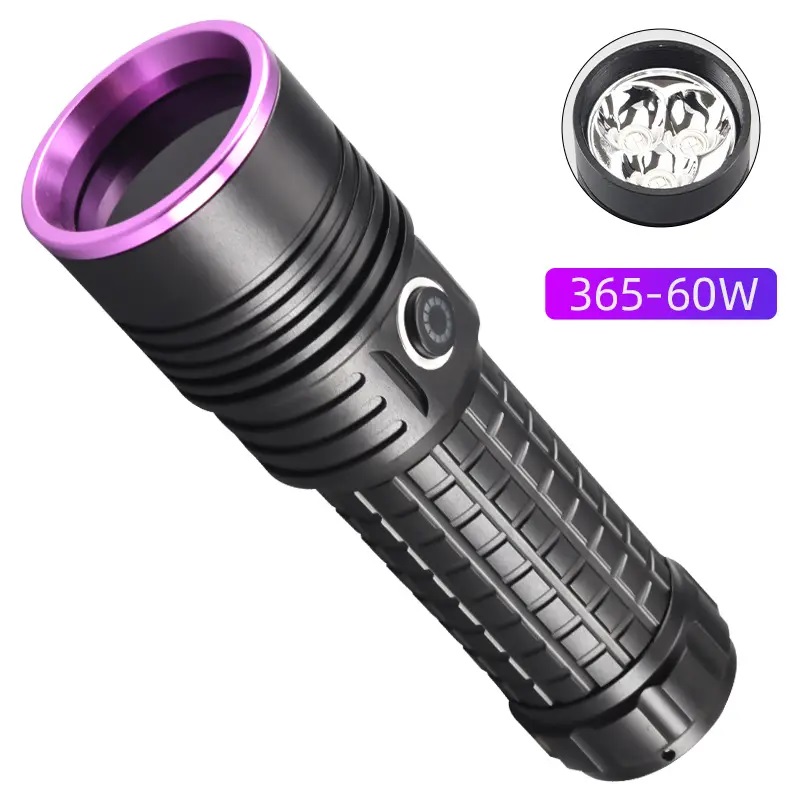 Đèn pin sạc cầm tay tia cực tím (UV) cao cấp Terino D3000-UV  (365nm, 60W)- Hàng chính hãng