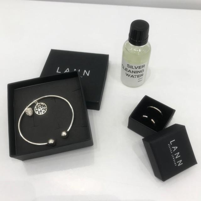 Lắc tay vô cực nửa đá S925 LANN