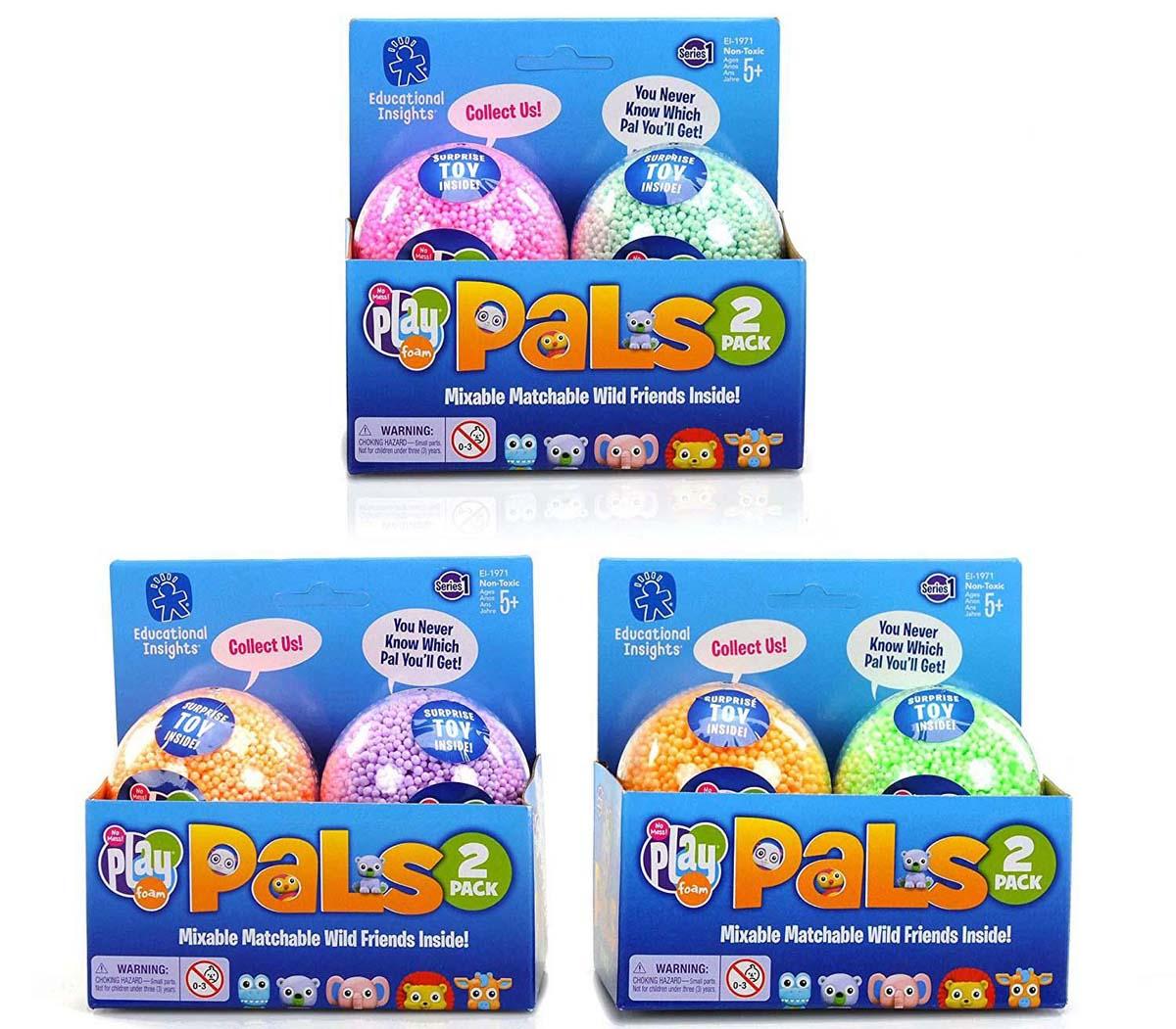 Educational Insights Bộ đồ chơi bọt biển - Playfoam Pals Wild friends (Bộ 6 pack)