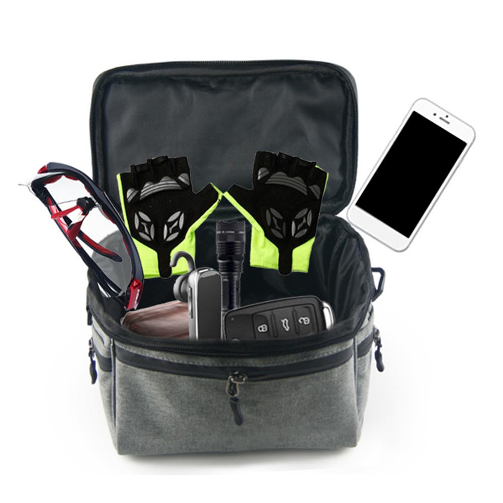 Bicycle Handlebar Bag Cycling Bike Front Tube Bag Bike Pannier Shoulder Bag Carrier Pouch