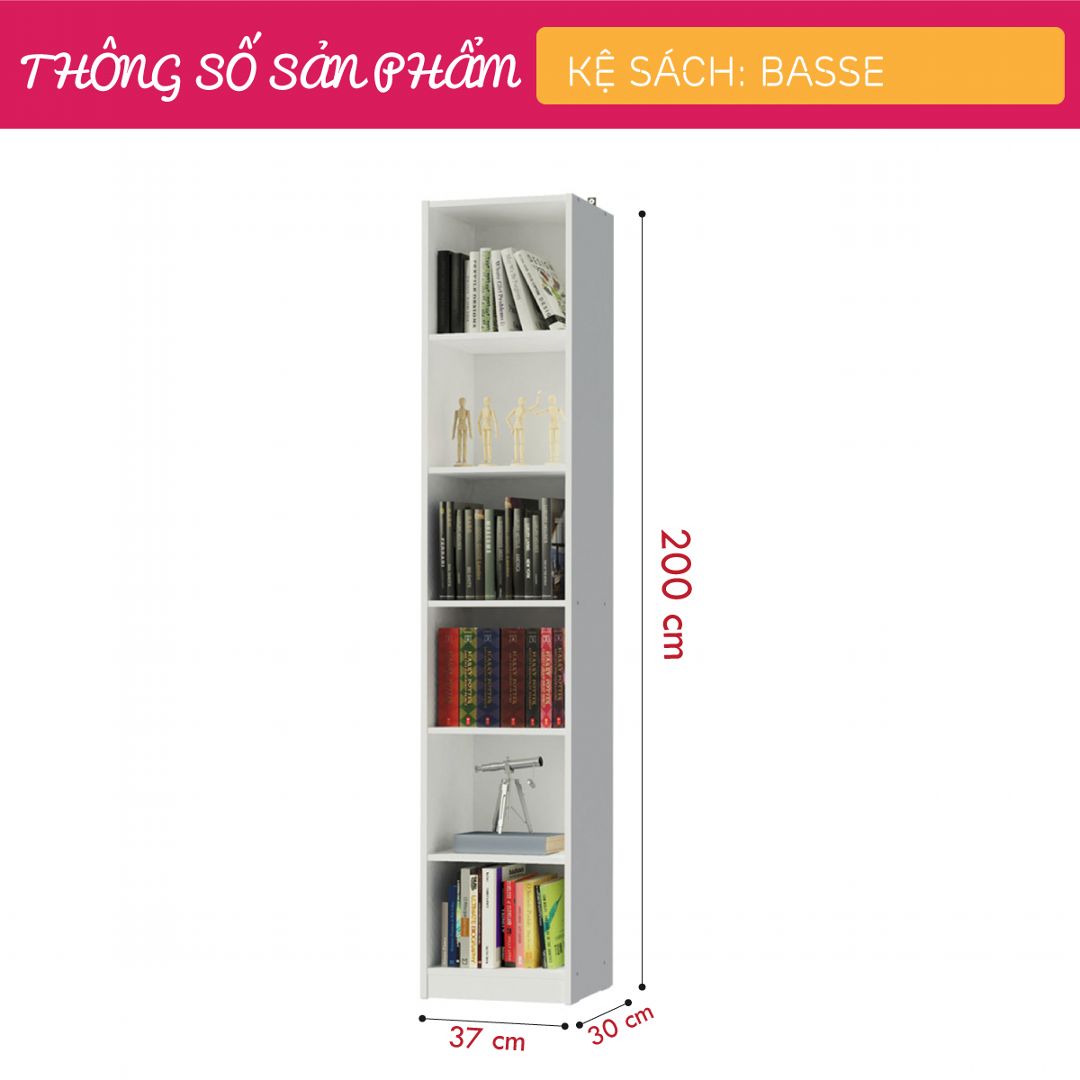 Kệ đựng sách thiết kế đơn giản SMLIFE Basse