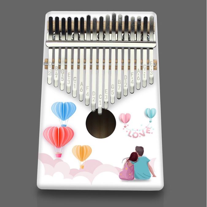 Đàn Kalimba 17 Phím Giá Rẻ Màu Sắc Gỗ Nguyên Khối KA01 Full Phụ Kiện