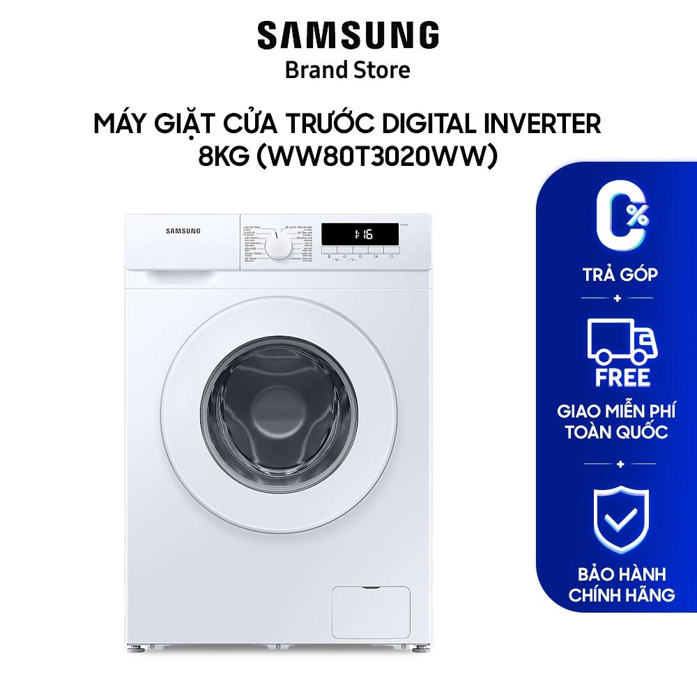 Máy giặt cửa trước Digital Inverter Samsung 8kg (WW80T3020WW) - Hàng chính hãng