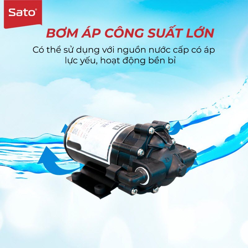 Máy lọc nước SATO KT4810 10 cấp lọc - Hệ thống 10 cấp lọc mạnh mẽ, thiết kế nhỏ gọn tiện dụng - Miễn phí vận chuyển toàn quốc - Hàng chính hãng