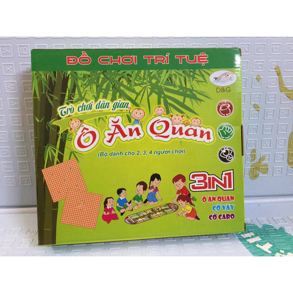 Trò chơi dân gian truyền thống 3 in 1 - Ô Ăn Quan - Cờ Vây - Cờ Caro