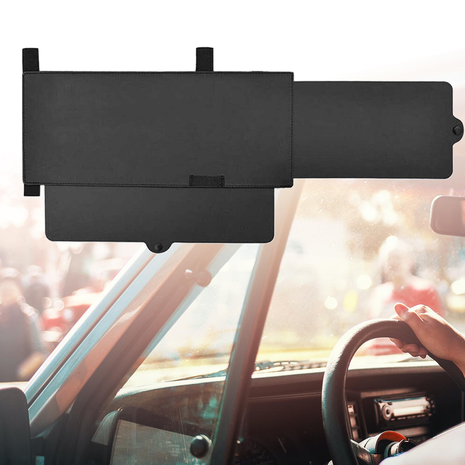 Retractable Sun Visor , Anti Glare window Sun Protection Visor Cars Accessories Multifunction for Trucks Driving