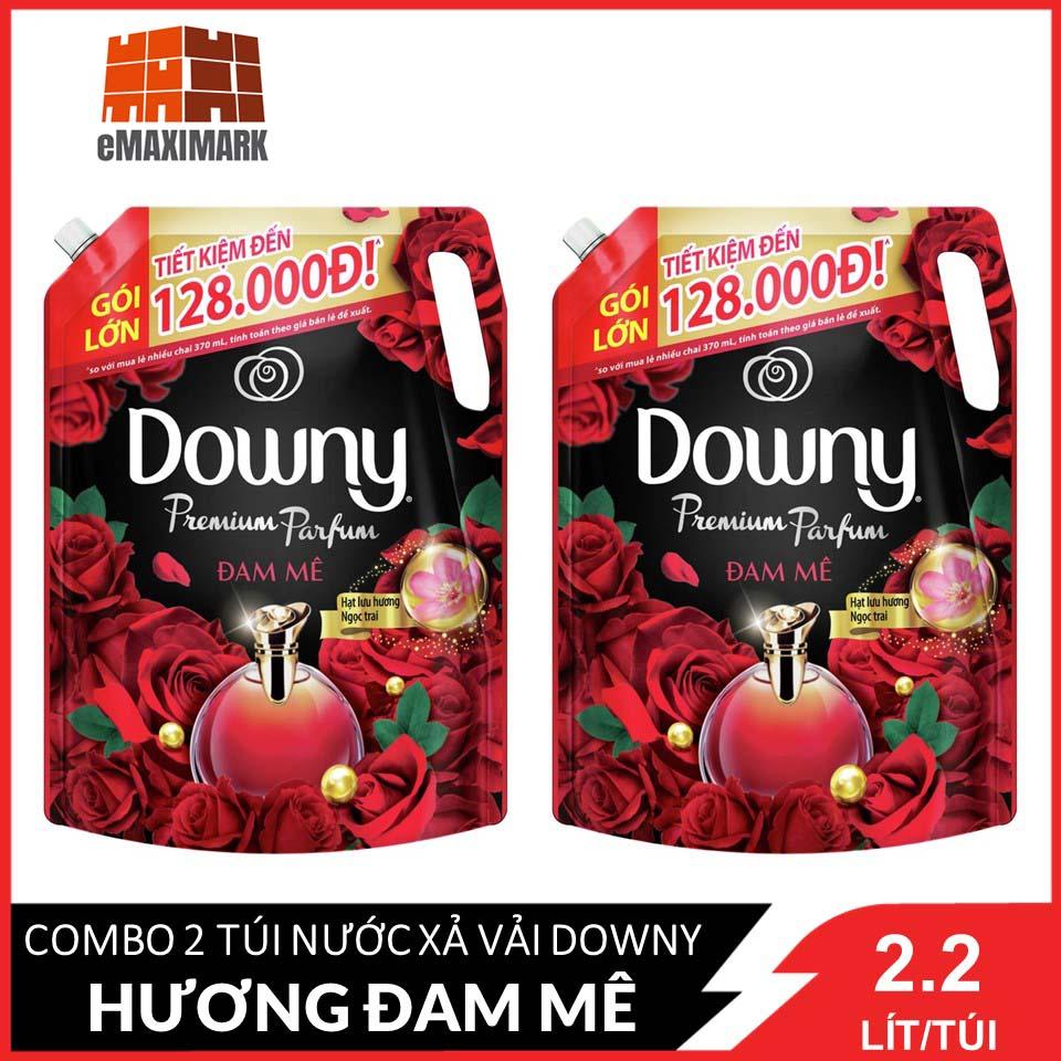 COMBO 2 túi Nước xả vải Downy Đam mê 2X2L