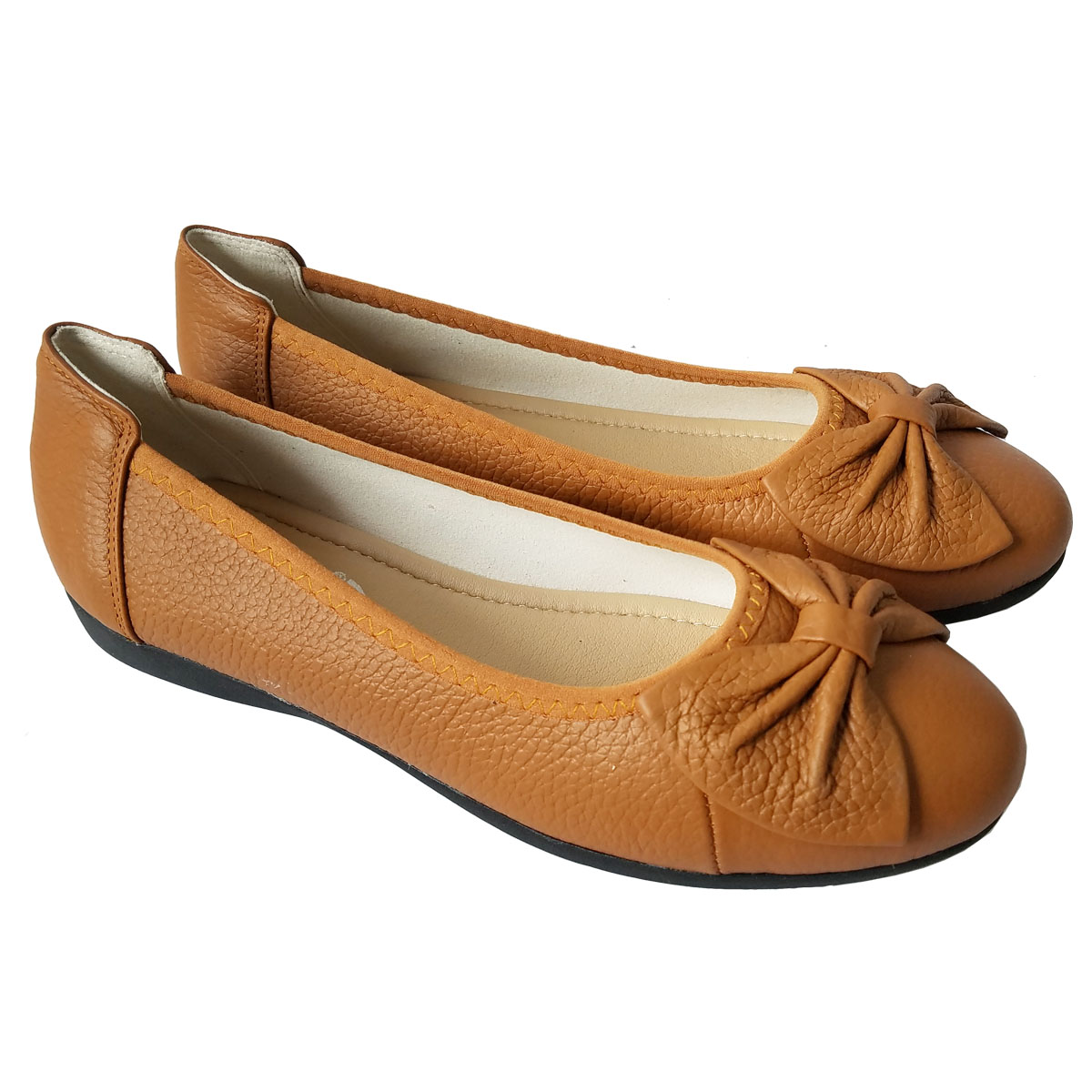 Giày Búp Bê Nữ Da Bò Thật BIGGBEN BB142