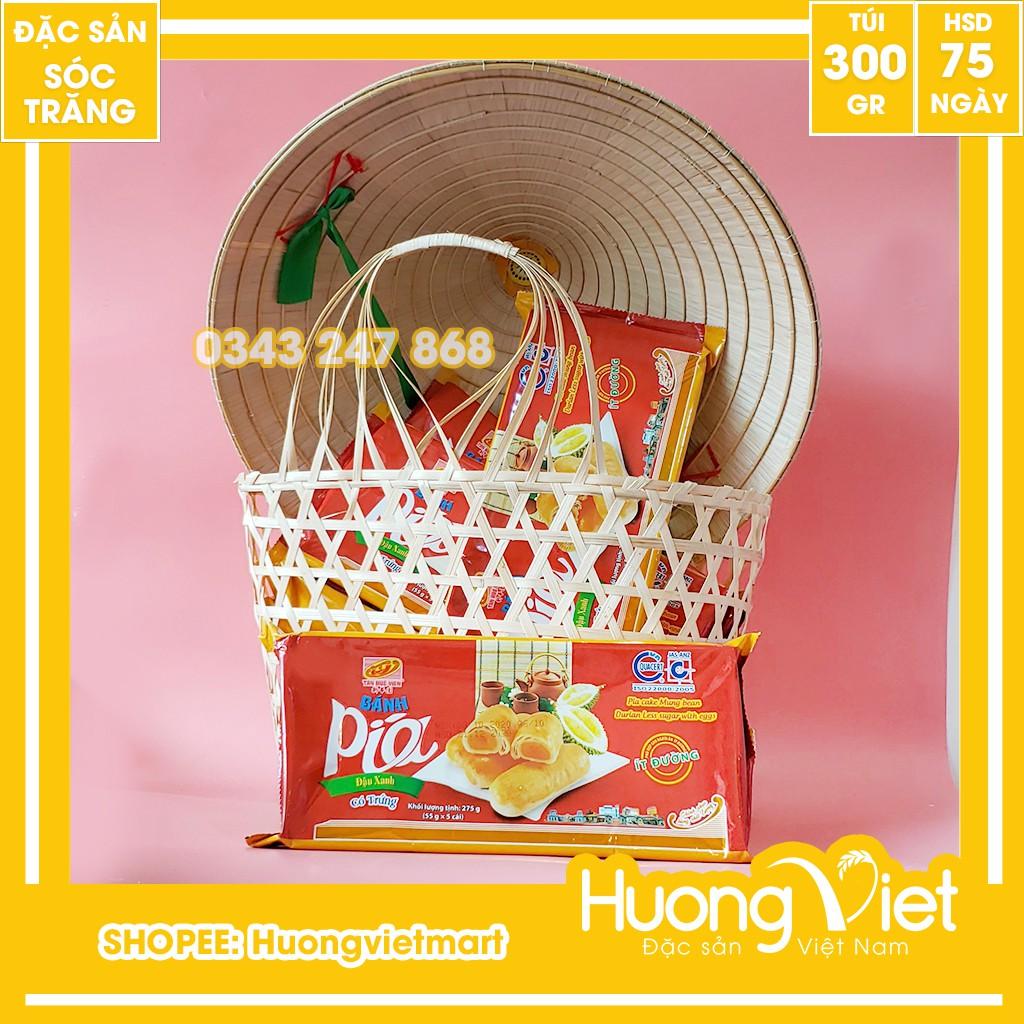 Bánh pía ít đường có trứng muối Tân Huê Viên 300g, bánh pía ít ngọt, dành cho ăn kiêng