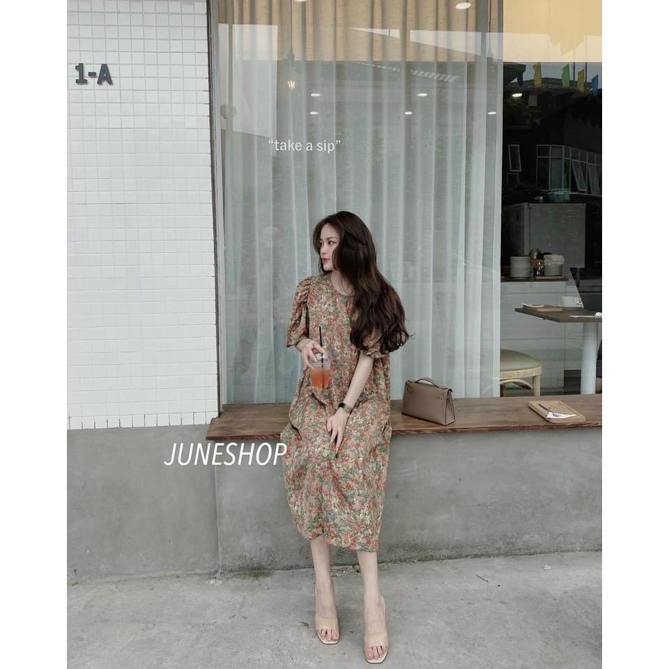 Váy bầu,đầm bầu thời trang thiết kế chất đũi hàn freesize từ 45 đến 70kg - Tổng kho đồ bầu