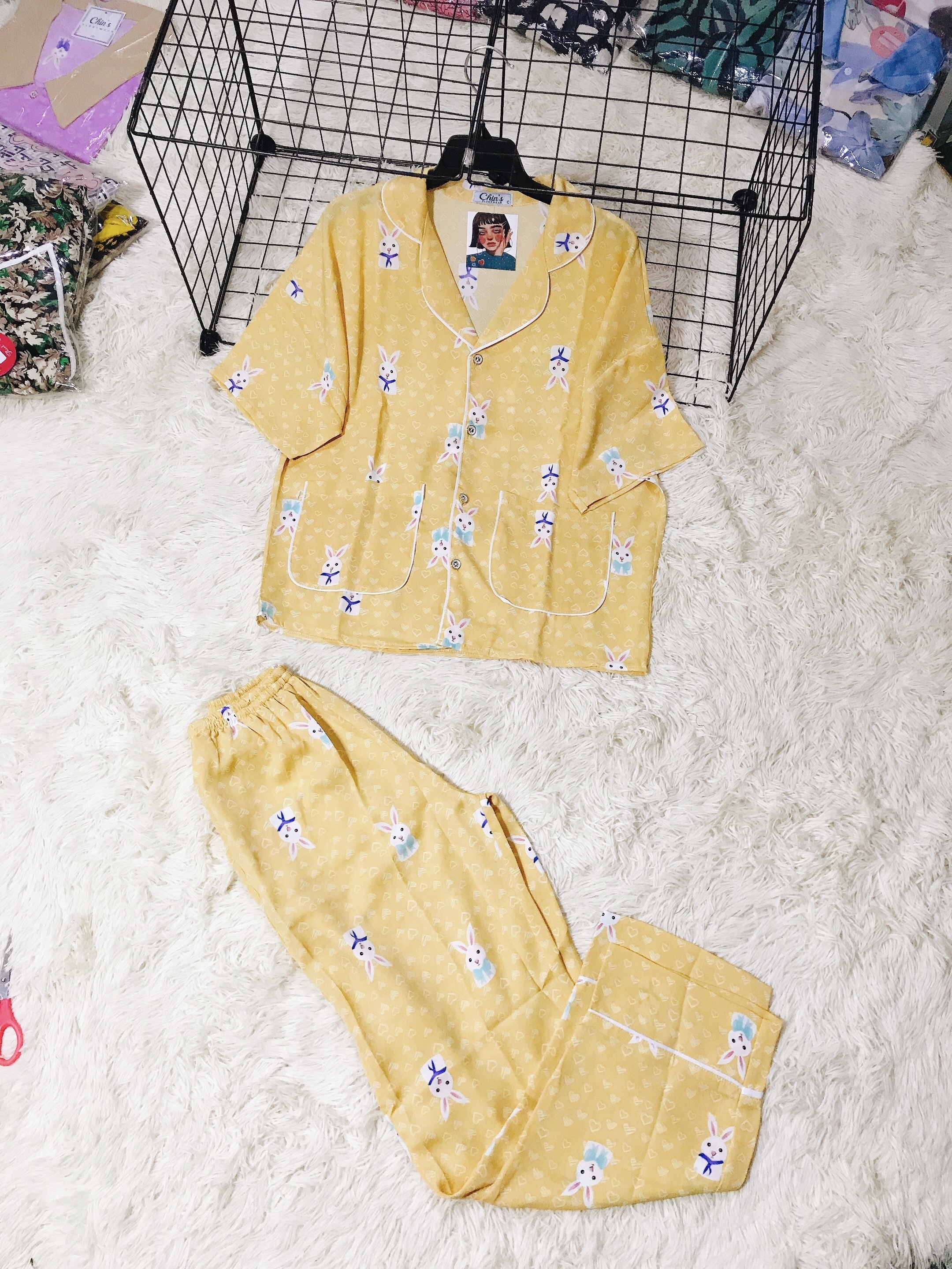 Đồ Bộ Mặc Nhà Pijama Nữ Dài Tay