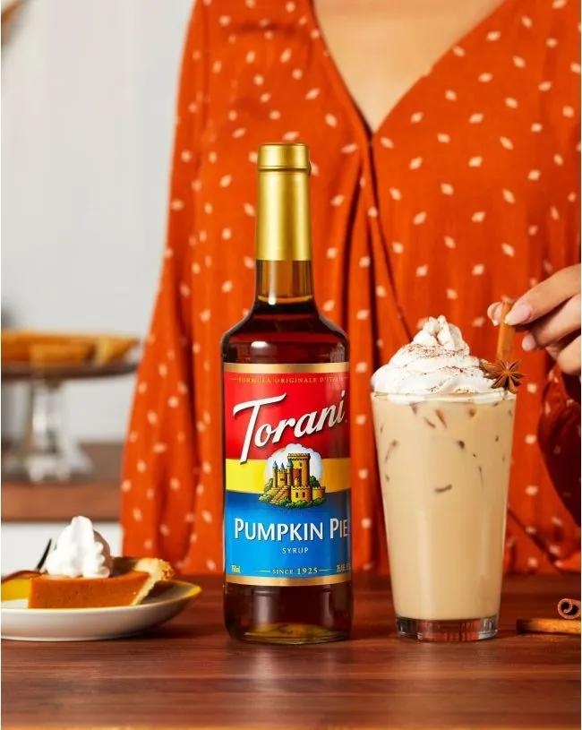 Siro Pha Chế Vị Bánh Bí Đỏ Torani Classic Pumkin Pie Syrup 750ml Mỹ