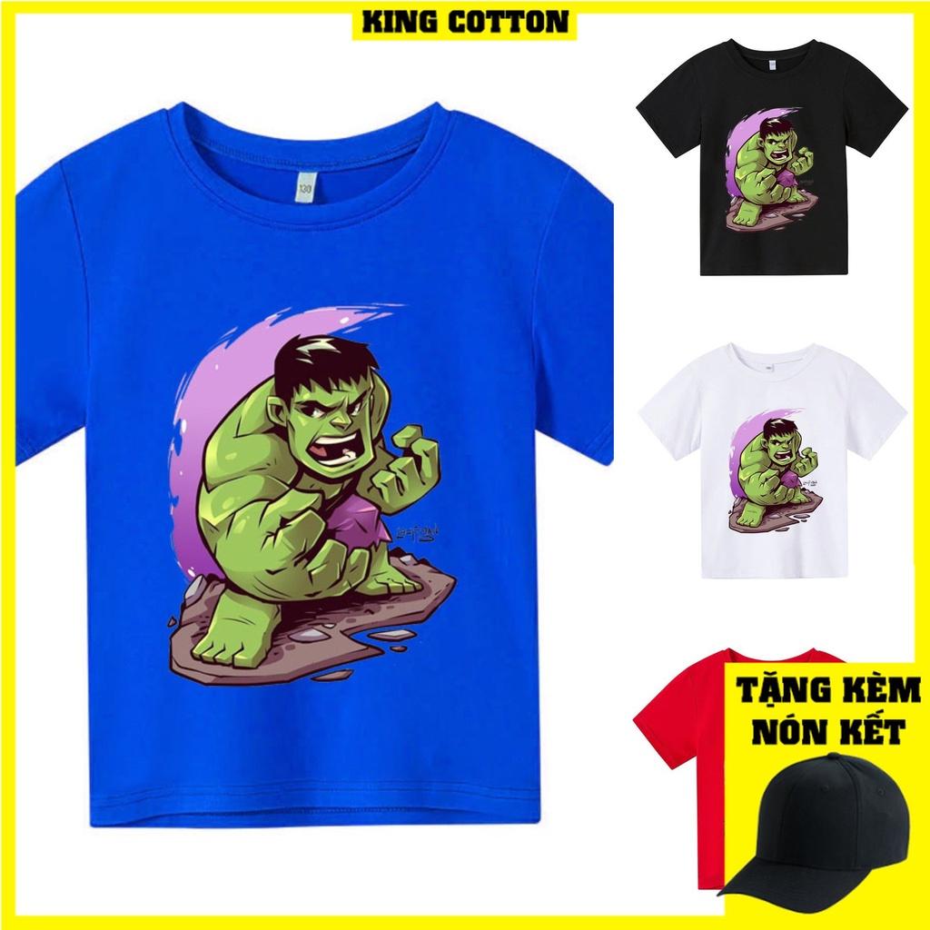 Áo thun trẻ em HULK CHIBI, 4 màu, có size người lớn, Anam Store